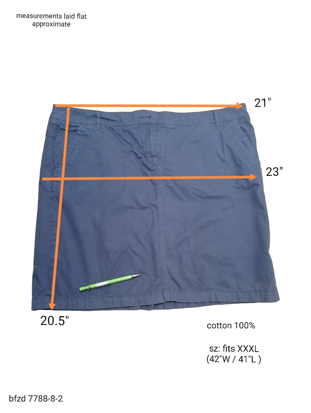 💙💙💙 Esprit Navy 100% Cotton Mini Skirt